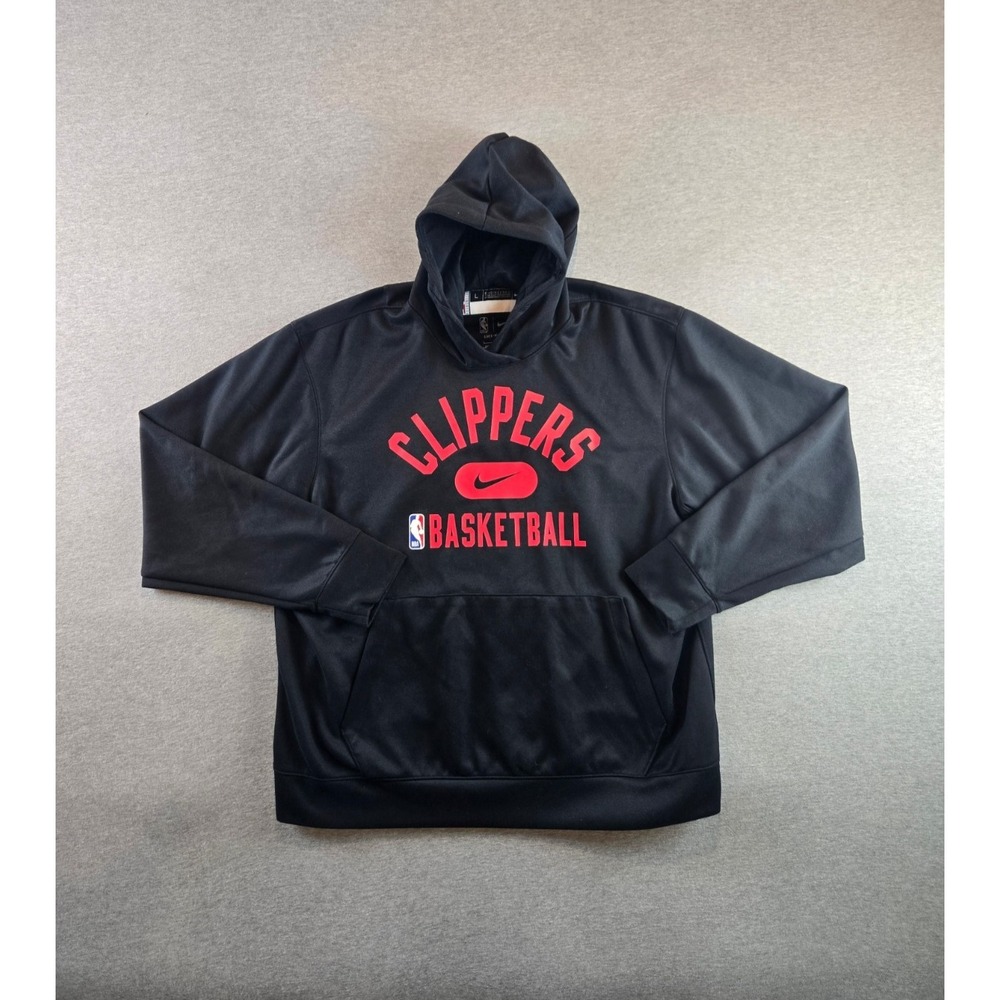 Los Angeles Clippers Nike Sweatshirt Mens L Black Player Issue Engineered Hoodie